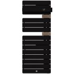 Thermor - s�che - serviettes connect� allure 4 �troit 500w carbone / ch�ne mat � droite - 483373