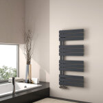 Emke - sche - serviette eau chaude, 1041x500mm - anthracite sche - serviettes panneau plat