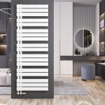 Sche - serviette eau chaude radiateur 1662x600mm blanc asymtrique plates sche - serviettes - ouverture ...