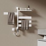 Sèche - serviette électrique, 760x450x140mm, porte - serviettes chauffant électrique rotatif 180° avec ... Sèche - serviette électrique, 760x450x140mm, porte - serviettes chauffant électrique rotatif 180° avec ...