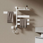 S�che - serviette �lectrique, 760x450x140mm, porte - serviettes chauffant �lectrique rotatif 180� avec ...