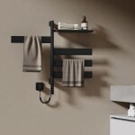 Sche - serviette lectrique, 760x450x140mm, porte - serviettes chauffant lectrique rotatif 180 avec ...