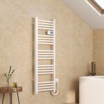 Emke - sche - serviette lectrique aluminium commande tactile temprature rglable - 1200 x 400 mm blanc ...