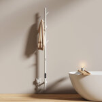 S�che - serviette �lectrique avec �l�ment chauffant thermostat temp�rature r�glable minuterie lcd tactile, ...