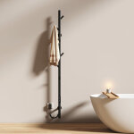 S�che - serviette �lectrique avec �l�ment chauffant thermostat temp�rature r�glable minuterie lcd tactile, ...