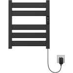 S�che - serviette �lectrique noir mat, 180 w chauffe - serviettes 500x550mm porte - serviettes chauffant ...