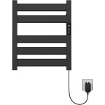 S�che - serviette �lectrique noir mat, 180 w chauffe - serviettes 500x550mm porte - serviettes chauffant ...