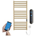 Seche serviette electrique or, 162 w chauffe - serviettes 110x52x12 cm porte - serviettes chauffant lectrique ...