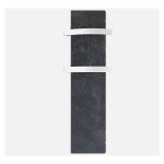 Nyx - sche - serviette lctrique pierre lilas 500w vertical / horizontal noir