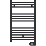 S�che - serviettes �lectrique programmable noir mat 400 w s�che - serviettes design noir pour salle de ...