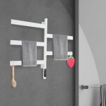 S�che - serviettes �lectrique rotatif � 180� pour salle de bain, s�che - serviettes, montage mural �lectrique, ...