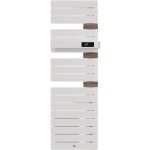 Thermor - sche - serviettes connect allure 4 troit 1600w blanc brillant / chne mat  droite - 483343 ...