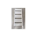 Sche - serviette mixte elec / eau - chaude 400w + 393w h. 912mm l. 400mm blanc droit avec thermostat ...