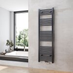 Heilmetz - sèche - serviettes de plomberie, radiateur porte - serviettes 140 x 40 cm anthracite 476w ... Heilmetz - sèche - serviettes de plomberie, radiateur porte - serviettes 140 x 40 cm anthracite 476w ...