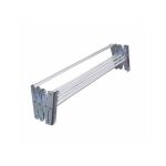 Séchoir accordéon cm 60 recouvert de plastique blanc Séchoir accordéon cm 60 recouvert de plastique blanc