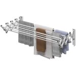 Schoir  linge mural extensible mural avec 8 barres en aluminium, support de schage peu encombrant ...