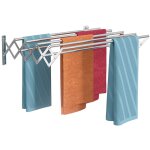 Tendoir � linge r�tractable s�choir linge mural en aciers inoxydables s�che linge pliable corde � linge ...