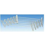 S�choir � linge mural pliable en accord�on - pour s�cher � l'air libre les v�tements et serviettes mouill�s ...