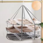 S�choir � linge pliable de grande taille, s�chage � plat en maille pour pull, d�licat et maillot de bain ...