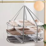 S�choir � linge pliable de grande taille, s�chage � plat en maille pour pull, d�licat et maillot de bain ...