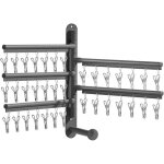 S�choir mural � chaussettes avec 35 pinces, coupe - vent, pour chaussettes, sous - v�tements, soutiens ...