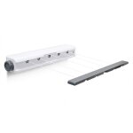 Schoir mural, tendoir, automatique avec enrouleur, 5 cordes, rtractable, 20, 5 m, plastique, blanc ...