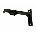 Decorail - support de fixation murale pour tringle rideau rail l 100 mm coloris - noir