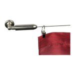Secodir - kit tringle câble 5m orientable laiton nickel satiné coloris - nickel Secodir - kit tringle câble 5m orientable laiton nickel satiné coloris - nickel