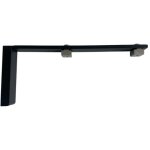 Rev - support de fixation murale double pour tringle rideau rail l 160 mm coloris - noir mat