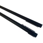 Secodir - rev - tringle rail r�versible pour rideau en aluminium l 1. 50 m coloris - noir mat