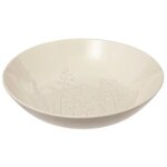 Secret de gourmet - lot de 6 assiettes creuses 'elsa' 20cm blanc