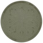 Secret de gourmet - lot de 6 assiettes � dessert fa�ence 'sienna' 20cm vert olive