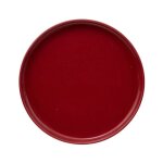Secret de gourmet - lot de 6 assiettes à dessert 'marie' 20cm rouge grenat Secret de gourmet - lot de 6 assiettes à dessert 'marie' 20cm rouge grenat