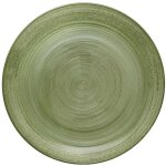 Secret de gourmet - lot de 6 assiettes plates 'jem' 28cm vert