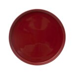 Secret de gourmet - lot de 6 assiettes plates 'marie' 26cm rouge grenat Secret de gourmet - lot de 6 assiettes plates 'marie' 26cm rouge grenat