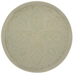 Secret de gourmet - lot de 6 assiettes plates 'sienna' 27cm vert olive