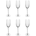 Secret de gourmet - lot de 6 fltes  champagne design 'victoria' 21cl transparent