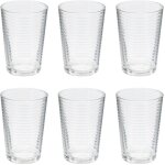 Lot de 6 gobelets en verre 'viteau' 20cl transparent