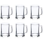 Secret de gourmet - lot de 6 verres  bire 'raphal' 50cl transparent