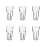 Secret de gourmet - lot de 6 verres 'mojito' 47cl transparent