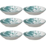 Secret de gourmet - assiettes creuses en porcelaine lily, 6 pi�ces x � 20 cm