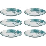 Secret de gourmet - assiettes  dessert en porcelaine lily, 6 pices x  19 cm