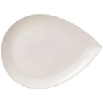 Secret de gourmet - assiette de pr�sentation 'goutte' 40cm blanc