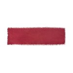 Secret de gourmet - chemin de table 'maha' 38x140cm rouge grenat