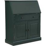 Secr�taire en pin et mdf - vert fonc� - cleore