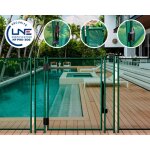 Portillon automatique securipool 130cm vert fixations 16mm barrière piscine démontable Portillon automatique securipool 130cm vert fixations 16mm barrière piscine démontable
