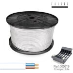 Edm - sediles cable tuyau �lectrique white 2 x 0. 75 mm 400 m h05vvh2 - f coil - - brand ean : 8435734703972 ...