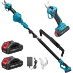 Secateur electrique avec perche, portée de 4, 57 m, secateur telescopique electrique & sécateur à batterie ... Secateur electrique avec perche, portée de 4, 57 m, secateur telescopique electrique & sécateur à batterie ...