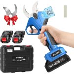Secateur electrique sans fil 40 mm ? secateur electrique avec lame sk5, 2  batteries 2. 0 ah, moteur ...