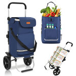 Sekey chariot de courses 3 - en - 1 pliable en aluminium ? sac imperm�able avec compartiment isotherme ...